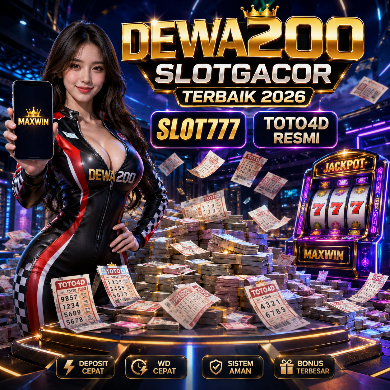 DEWA200 SLOTGACOR Terbaik 2026 dengan Slot777 dan Toto4D Resmi